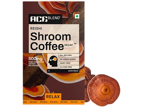 Ace Blend Reishi Shroom Coffee - Decaf, For Relax, 35 g
