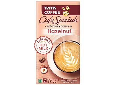 Tata Coffee Cafe Specials Cafe-Style Coffee Mix - Creamy & Frothy Coffee, Hazelnut Flavour, 14.5 g