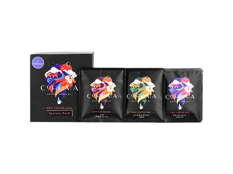 Cohoma Coffee Company Variety Pack Drip Coffee Bags - Vanilla, Cinnamon, Original, 140 g