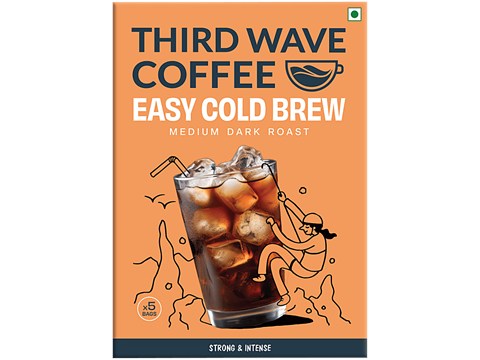 THIRD WAVE COFFEE Easy Cold Brew Medium Dark Roasted Arabica Coffee - Strong & Intense, 250 g