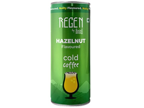 REGEN by Foodstrong Hazelnut Flavoured Cold Coffee, 250 ml