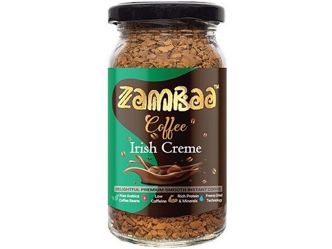 Zambaa Premium Smooth Instant Coffee - Irish Creme, 50 g
