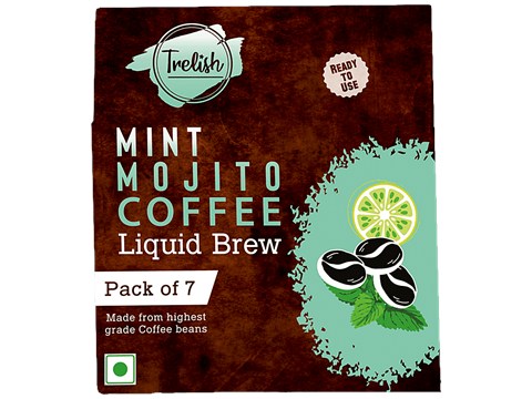 Trelish Mint Mojito Coffee Liquid Brew - Ready To Use Concoction, From Highest Grade Beans & Flavouring, 20 ml