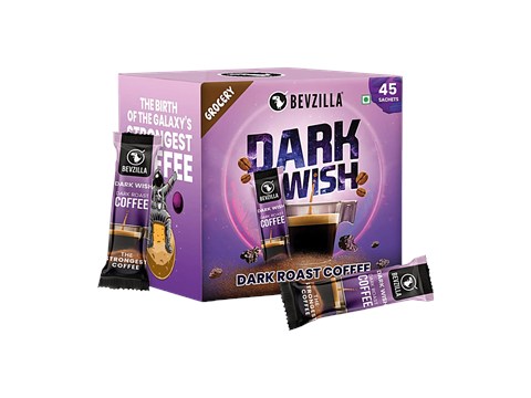 Bevzilla Dark Wish Dark Roast Coffee Powder, 90 g