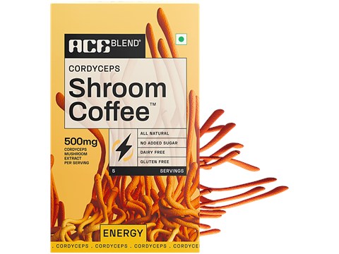 Ace Blend Cordyceps Shroom Coffee - For Energy, 40 g