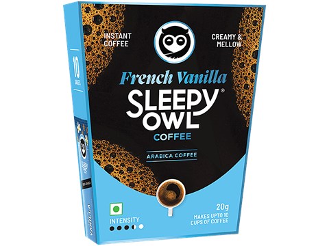 Sleepy Owl French Vanilla Instant Coffee, 20 g
