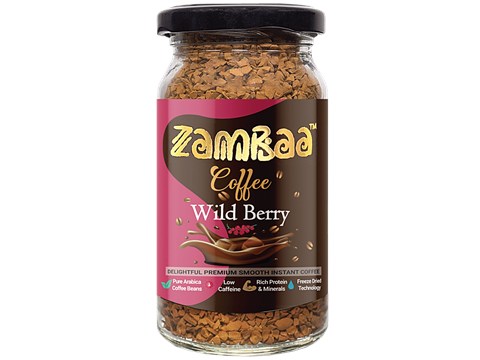 Zambaa Premium Smooth Instant Coffee - Wild Berry, 50 g