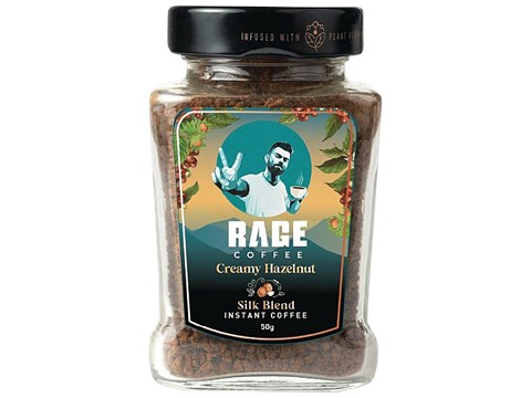 Rage Coffee Creamy Hazelnut Silk Blend Instant Coffee, 50 g