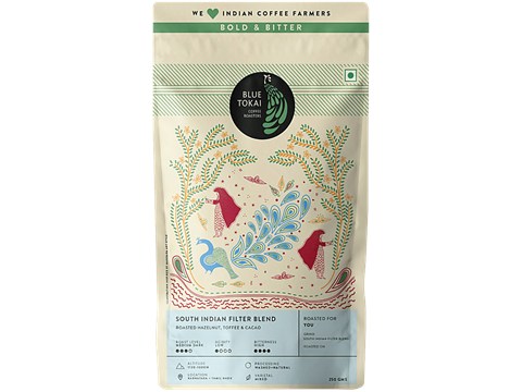 Blue Tokai South Indian Filter Blend - Medium Dark Roast Ground, 250 g