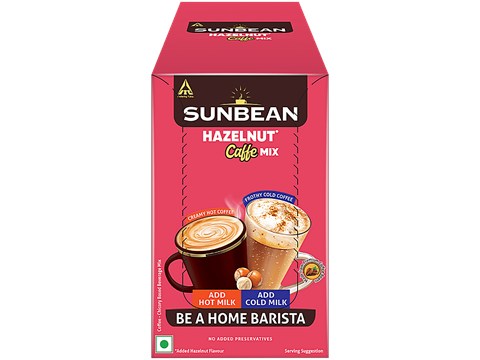 Sunbean   Hazelnut Hot & Cold Caffe Coffee Mix, 180 g