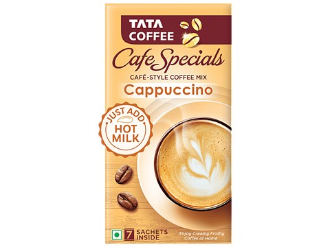 Tata Coffee Cafe Specials Cafe-Style Coffee Mix - Creamy & Frothy Coffee, Cappuccino Flavour, 14.5 g