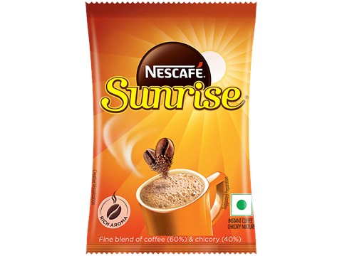 Nescafe  Sunrise Instant Coffee Powder - Chicory Mix, 7.6 g