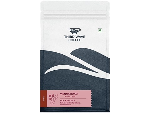 THIRD WAVE COFFEE Vienna Roast Arabica Coffee - Rich & Smooth, Dark, 250 g