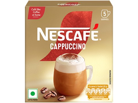 Nescafe  Cappuccino Instant Coffee Premix, 125 g