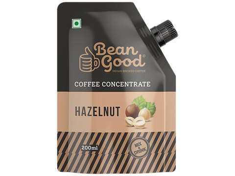 Bean Good Flavoured Coffee Concentrate - Hazelnut, Pure Blend, No Added Preservatives, 200 ml