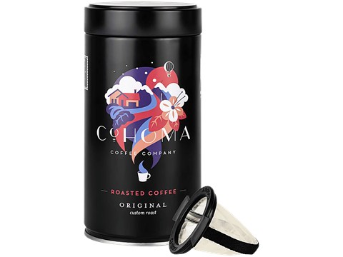 Cohoma Coffee Company On The Go Roasted Coffee Brew Cup Original Custom Roast, 250 g