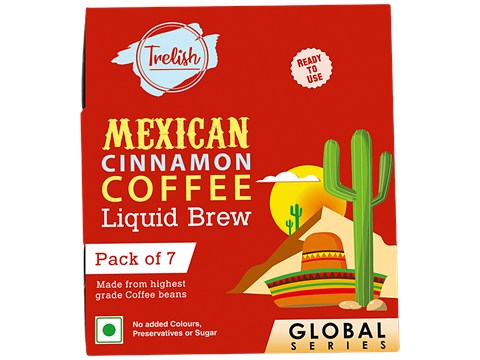 Trelish Mexican Cinnamon Coffee Liquid Brew - Intense Flavour & Aroma, 20 ml