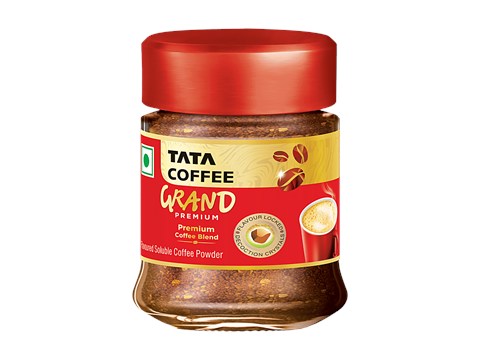 Tata Coffee Grand Premium Instant Coffee With Flavour Locked Decoction Crystals, 24 g