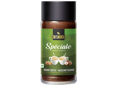 Continental Speciale Hazelnut Flavour Instant Coffee Powder, 50 g
