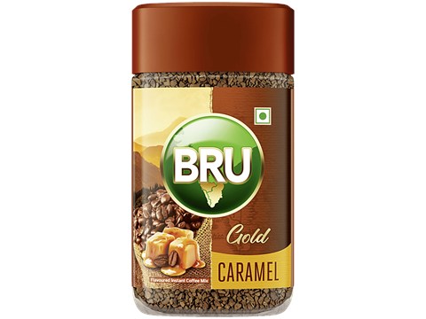 BRU Gold Freeze Dried Caramel Coffee, 55 g