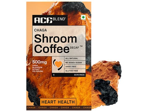 Ace Blend Chaga Shroom Coffee - Decaf, For Heart Health, 35 g