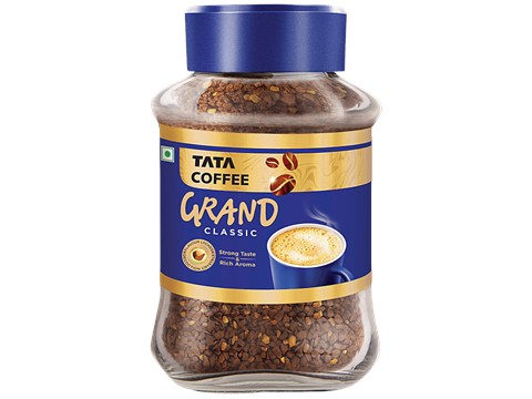 Tata Coffee Classic Instant Coffee, Chicory Mix With Strong Taste & Rich Aroma, 90 g