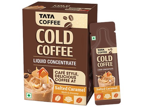 Tata Coffee Salted Caramel Cold Coffee - Liquid Concentrate, 400 ml