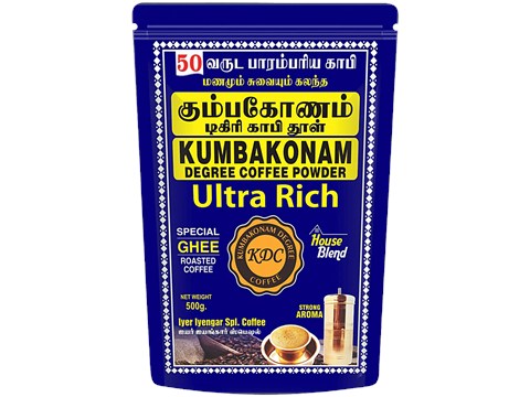 Kumbakonam Iyer Coffee Degree Ultra Pure Filter Coffee Powder, 500 g