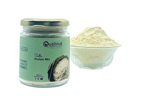 Qualinut Gourmet Sattu Protein Mix - Fibre Rich, 100 g