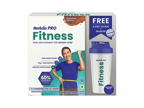 Horlicks Pro Fitness Chocolate Flavour Meal Replacement For Weight Loss, 400 g