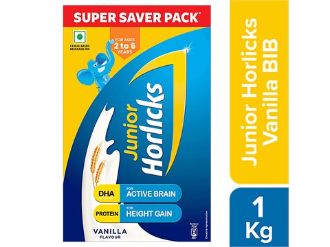 Junior Horlicks Junior Horlicks Nutrition Drink - Vanilla Flavour, 2 To 6 Y, 1 kg