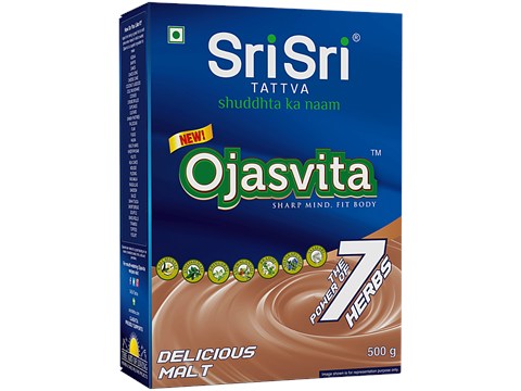 Sri Sri Tattva Ojasvita Malt Powder, 500 g - Drink Mix For Sharp Mind &  Body, 500 g