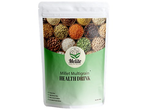 Melite Millet Multigrain Nutrition Drink - Mix Of Nuts & Cardamom, 400 g