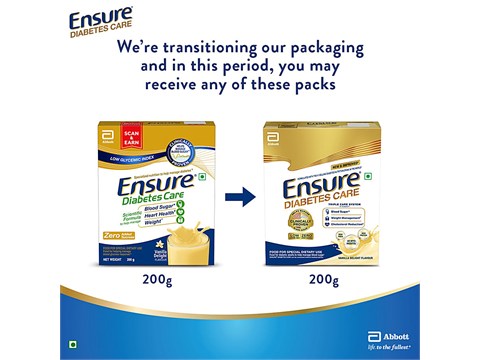 Ensure Diabetes Care Vanilla Delight Flavoured Nutrition Drink, 200 g
