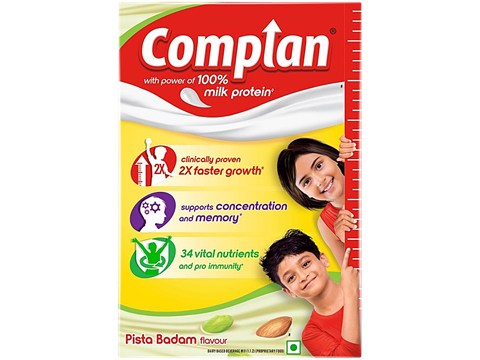 Complan Nutrition Drink Powder - For Kids, Pista Badam Flavour, 500 g