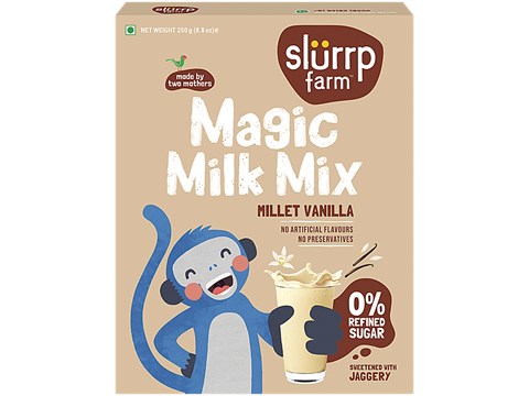 Slurrp Farm Magic Milk Mix - Millet Vanilla, 250 g