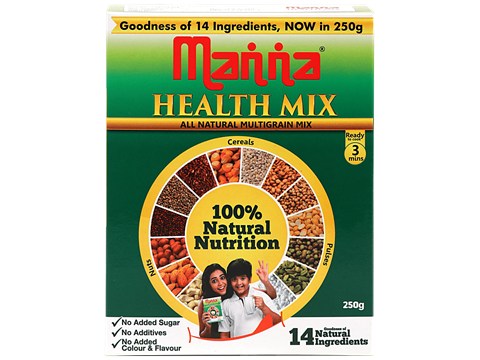 Manna Health Mix - Natural Nutrition, No Added Sugar, Preservative Free, 250 g