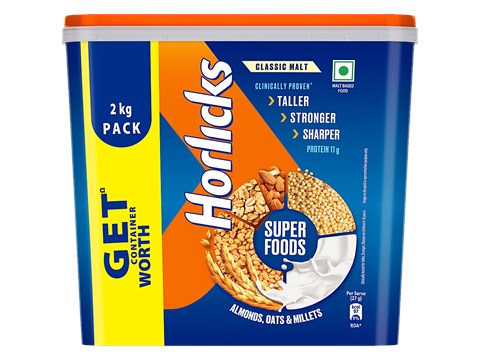 Horlicks Classic Malt Nutrition Drink, 2 kg