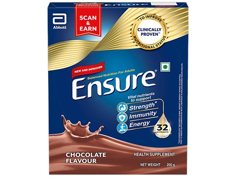Ensure Clinically Proven Nutritional Drink For Adults- Chocolate, 200 g