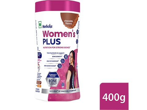Horlicks Women's Plus Chocolate Flavour Nutrition Drink, 400 g