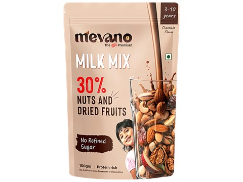 Mevano Milk Mix Chocolate Flavour Nutrition Drink Powder, 3-10 Years, 150 g