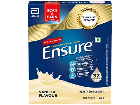 Ensure Clinically Proven Nutritional Drink For Adults- Vanilla, 200 g