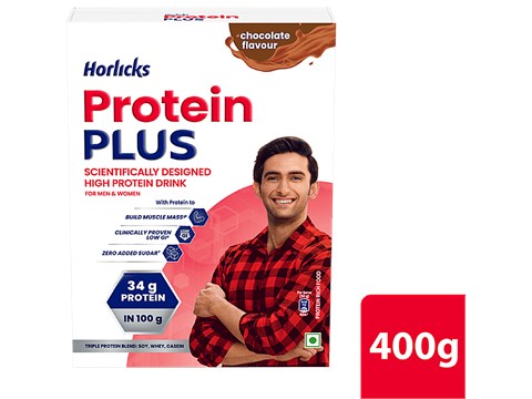 Horlicks Protein Plus, Chocolate, 400 g
