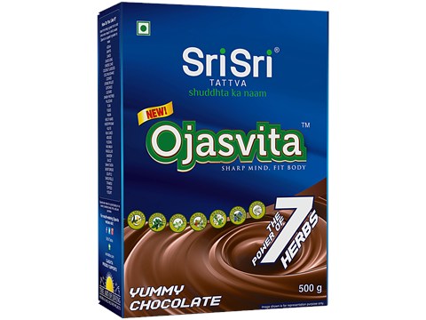 Sri Sri Tattva Ojasvita Chocolate Powder, 500 g - Drink Mix For Sharp Mind &  Body, 500 g
