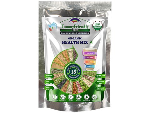 TummyFriendly Foods Organic Nutrition Mix - Rich In Iron, Fibre, Protein, No Sugar, For Kids & Adults, 100 g