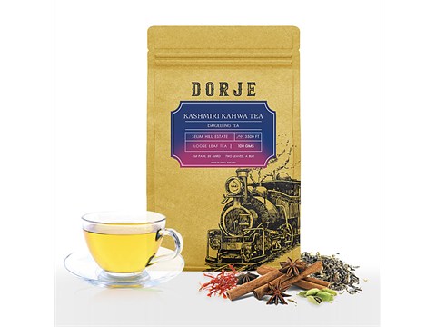Dorje Kashmiri Kahwa Darjeeling Tea - Refreshing, Aromatic, 100 g
