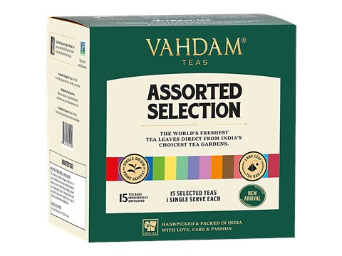 Vahdam Assortment Tea Collection - Sample Pack, 30 g