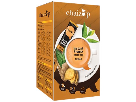 Chaizup Instant Premix Karak Ginger Tea - Just Add Hot Water, 14 g