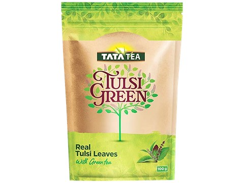 Tata Tea Real Tulsi Leaves With Green Tea, 100 g