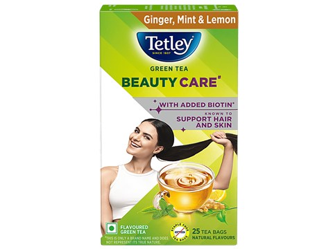 Tetley Beauty Care Ginger, Mint & Lemon Green Tea, 35 g